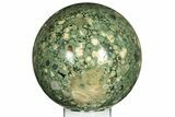 Polished Rainforest Jasper (Rhyolite) Sphere - Australia #208014-1